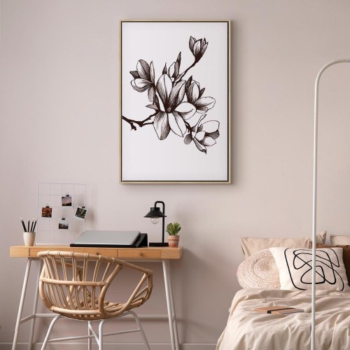 Lærredsbillede Renaissance Magnolier lodret