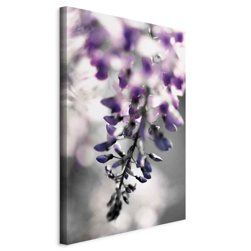 Lærredsbillede Violet Ringtones lodret - blomsterbillede i 1 del - 40 x 60 cm - På italiensk lærred