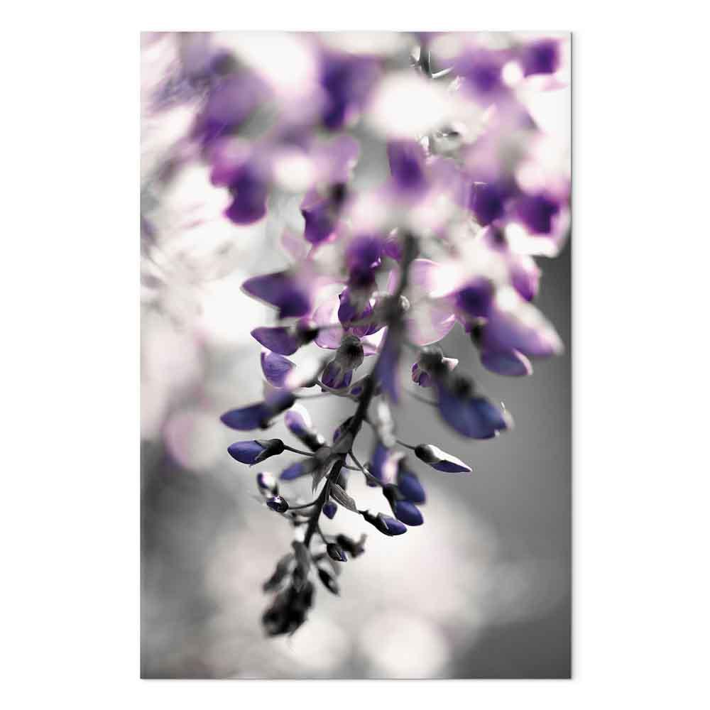 Lærredsbillede Violet Ringtones lodret - blomsterbillede i 1 del - 40 x 60 cm - Akustisk
