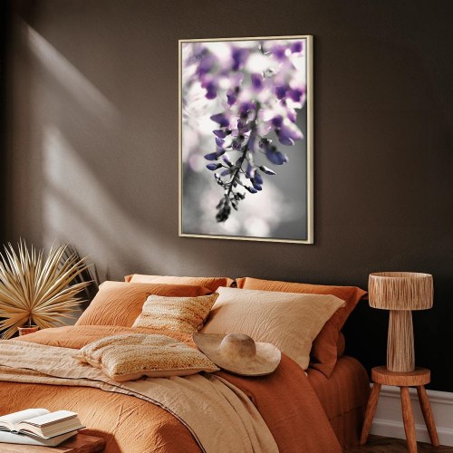 Blomsterbillede på lærred Violet Ringtones lodret