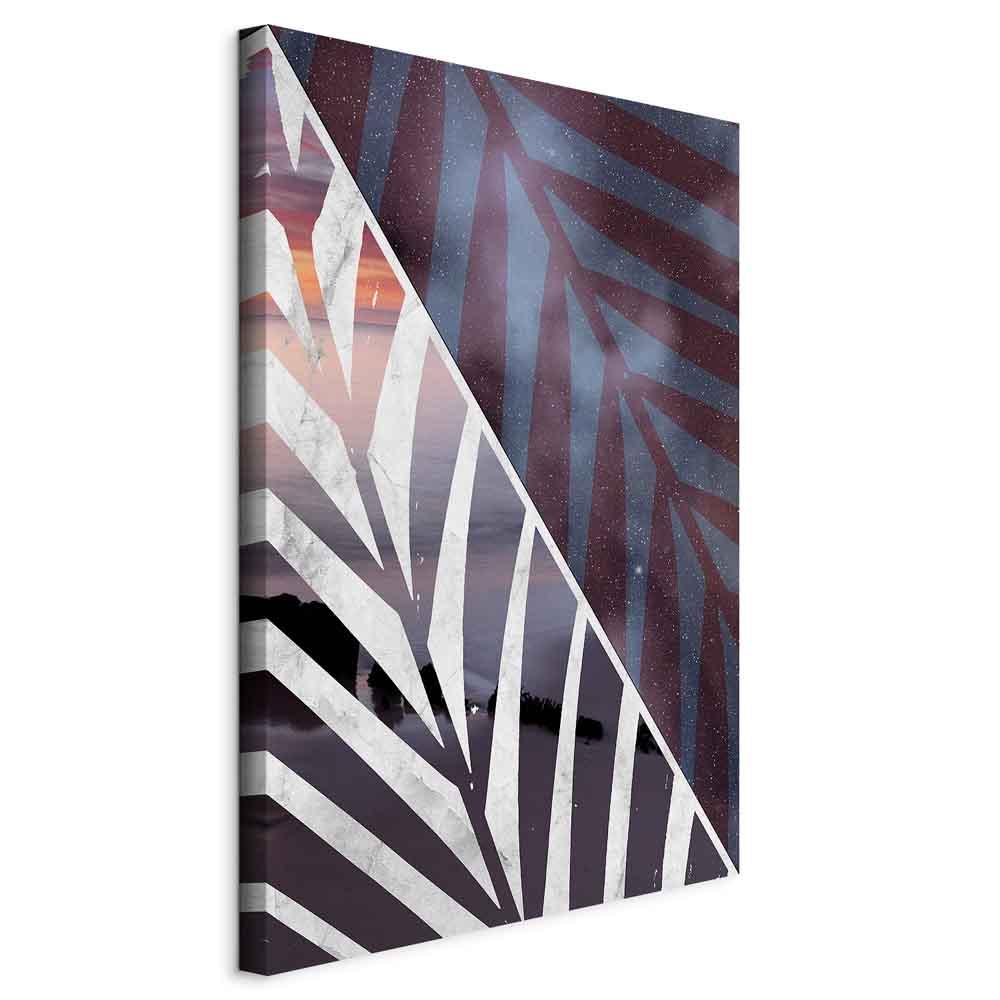 Billede på lærred - Tropical Day 1 del lodret vægdekoration - 80 x 120 cm - På italiensk lærred