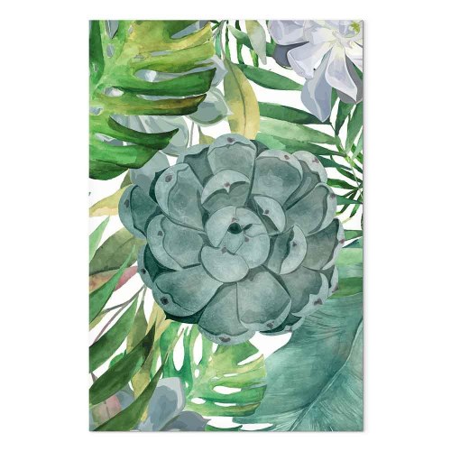 Billede på lærred Tropical Flora lodret vægbillede