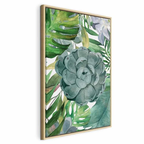 Billede på lærred Tropical Flora lodret vægbillede