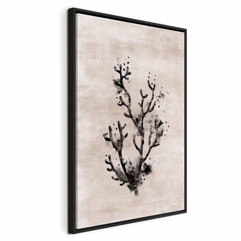 Billede på lærred Ocean Beauty lodret - 40 x 60 cm - I en sort træramme