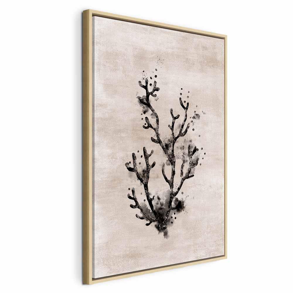 Billede på lærred Ocean Beauty lodret - 40 x 60 cm - I en naturlig træramme