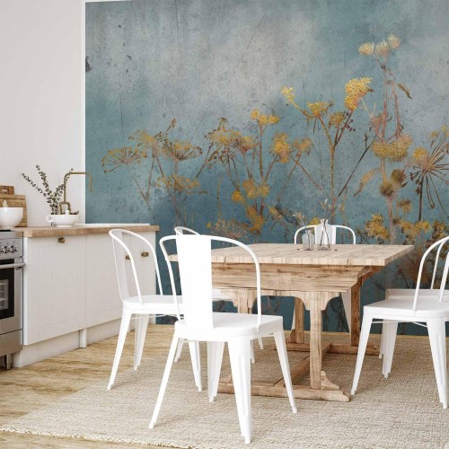 Fototapet Ved Daggry med blomstermotiv