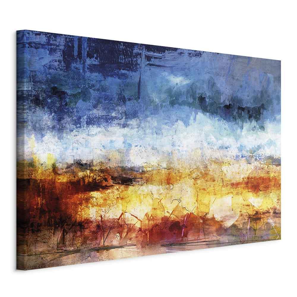Billede på lærred - Hot land 1 del bredformat, abstrakt vægdekoration - 60 x 40 cm - På italiensk lærred