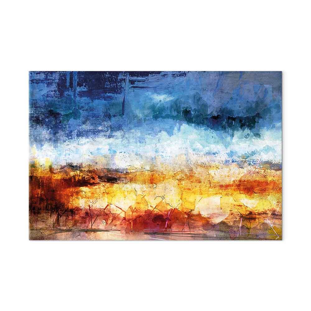 Billede på lærred - Hot land 1 del bredformat, abstrakt vægdekoration - 60 x 40 cm - Akustisk