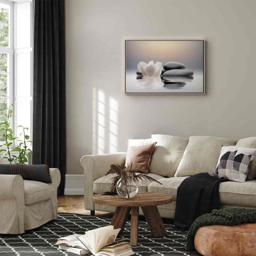 Lærredsbillede Garden of Calm med zenmotiv