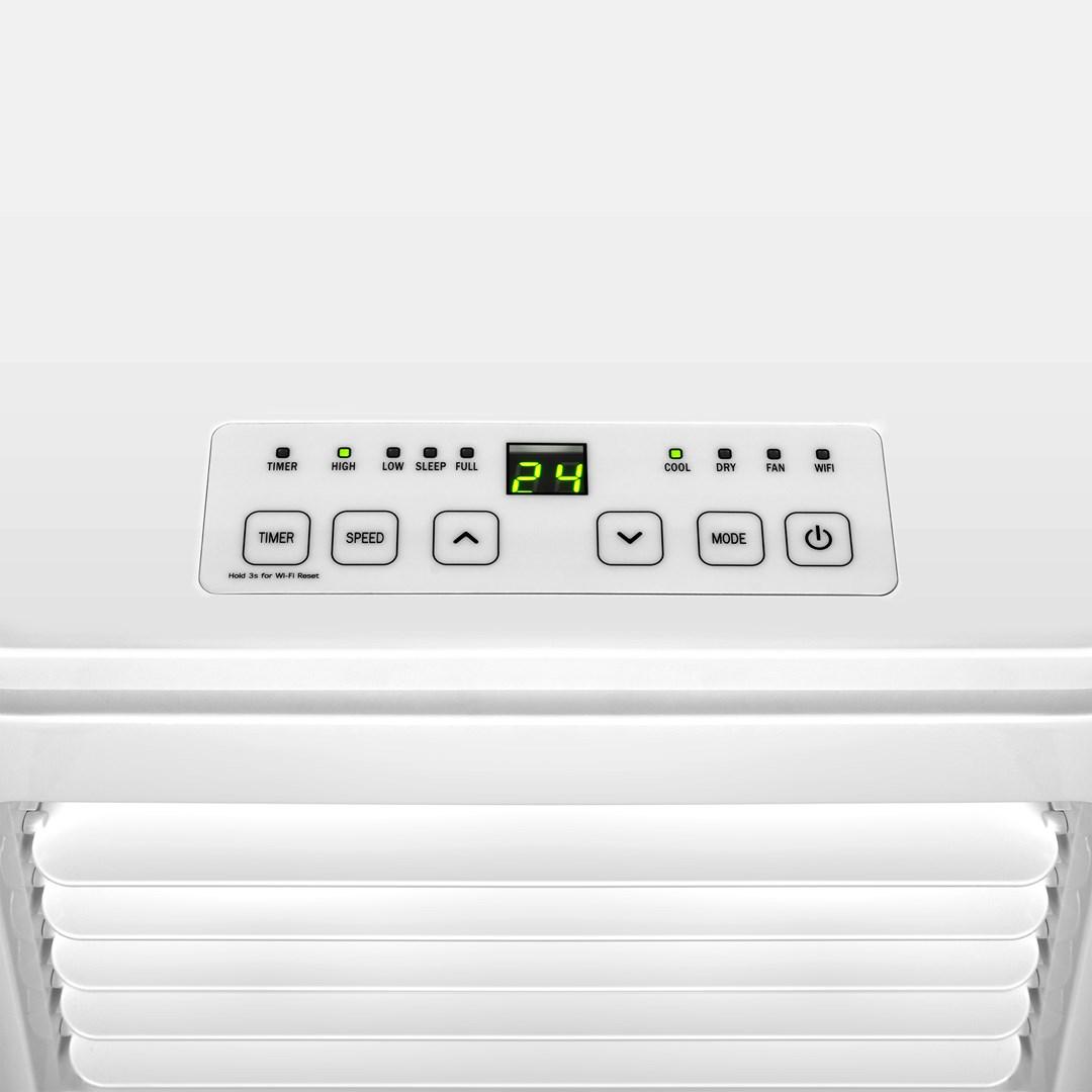 Teesa 2,5 kW bærbart klimaanlæg med Wi‐Fi og fjernbetjening - hvid