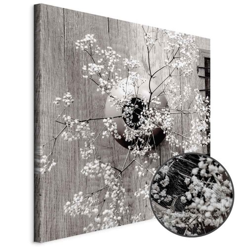 Lærredsbillede Tørrede blomster - kvadratisk