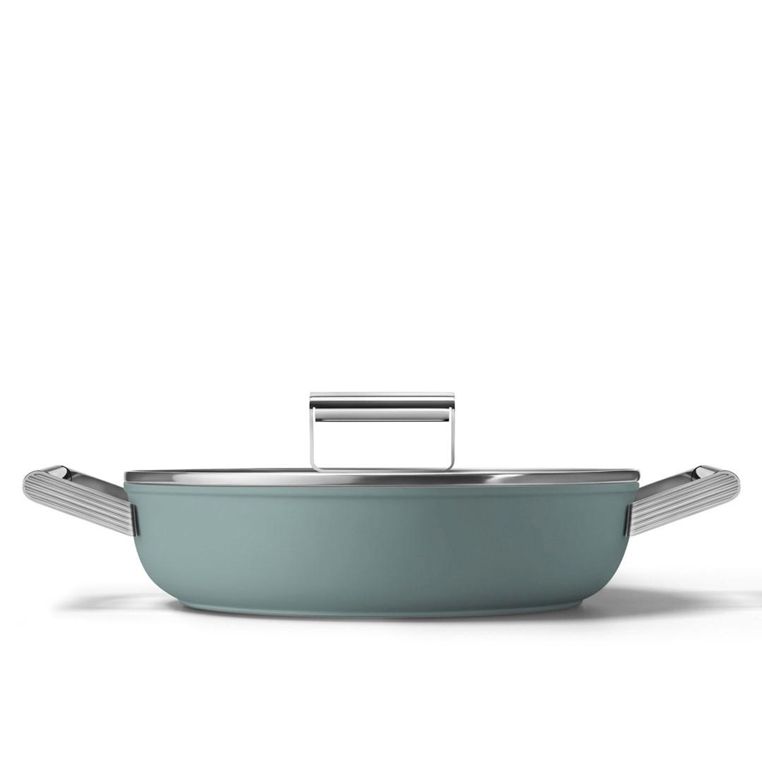 SMEG DPF2812EGM multigryde 28 cm 4,3 l - grøn