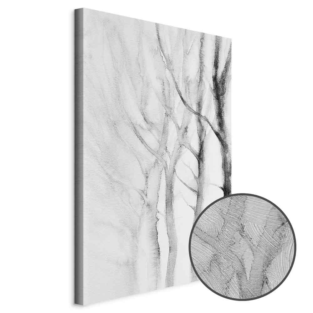 Abstrakt billede på lærred Way to Nature - vertikalt - 40 x 60 cm - Premium Print