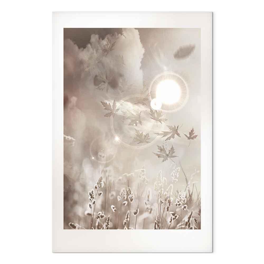 Lærredsbillede Flare - vertikalt billede i 1 del med naturmotiv til vægdekoration - 40 x 60 cm - Akustisk