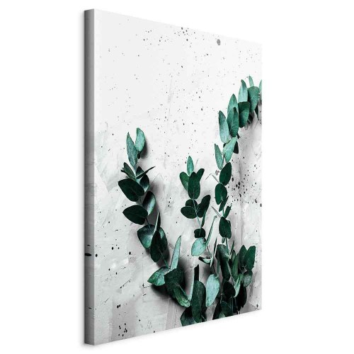 Lærredsbillede Eucalyptus Scent 1-delt lodret - vægbillede med blade
