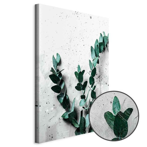Lærredsbillede Eucalyptus Scent 1-delt lodret - vægbillede med blade