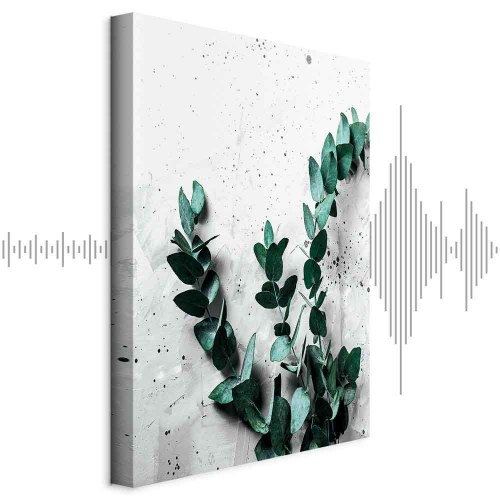 Lærredsbillede Eucalyptus Scent 1-delt lodret - vægbillede med blade