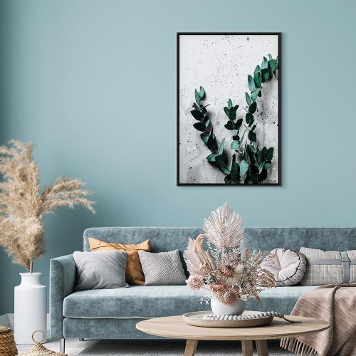 Lærredsbillede Eucalyptus Scent 1-delt lodret - vægbillede med blade