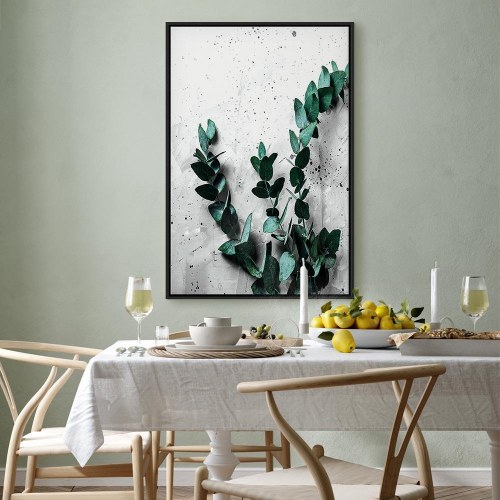 Lærredsbillede Eucalyptus Scent 1-delt lodret - vægbillede med blade