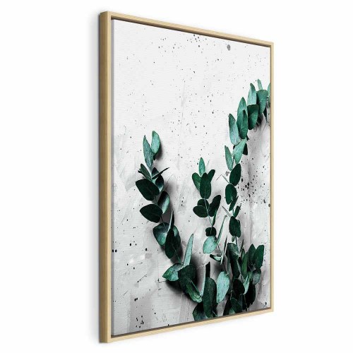 Lærredsbillede Eucalyptus Scent 1-delt lodret - vægbillede med blade