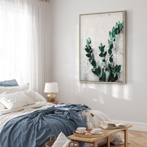 Lærredsbillede Eucalyptus Scent 1-delt lodret - vægbillede med blade