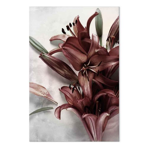Lærredsbillede Floral Form (1 del) lodret