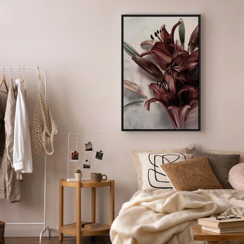 Lærredsbillede Floral Form (1 del) lodret