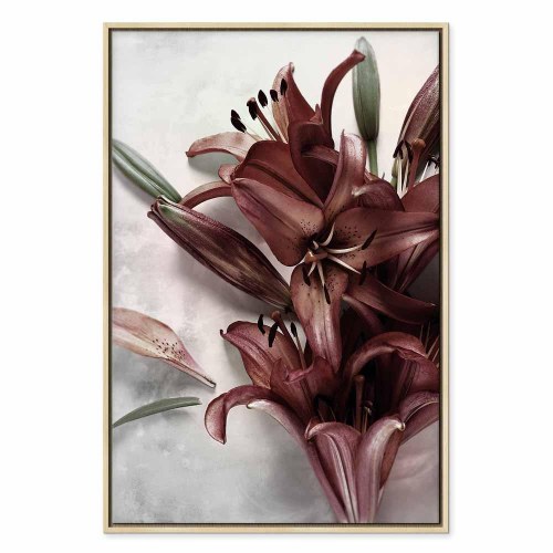 Lærredsbillede Floral Form (1 del) lodret