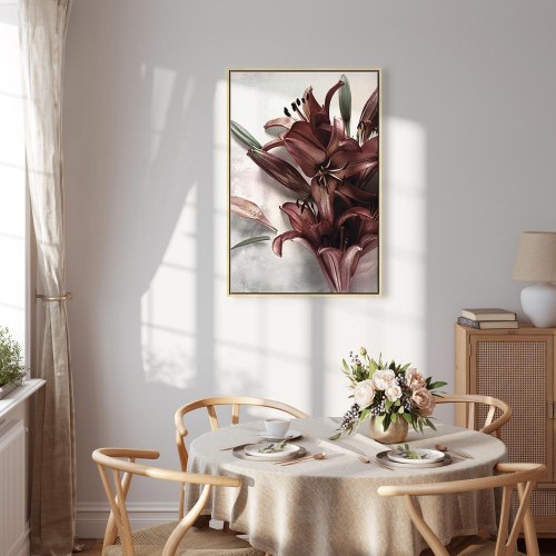 Lærredsbillede Floral Form (1 del) lodret