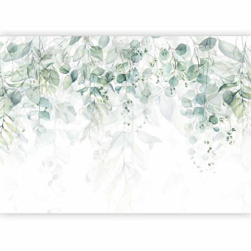 Fototapet Gentle Touch of Nature - bladmotiv