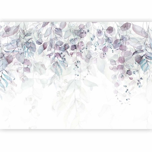 Fototapet Gentle Touch of Nature - anden variant med blade