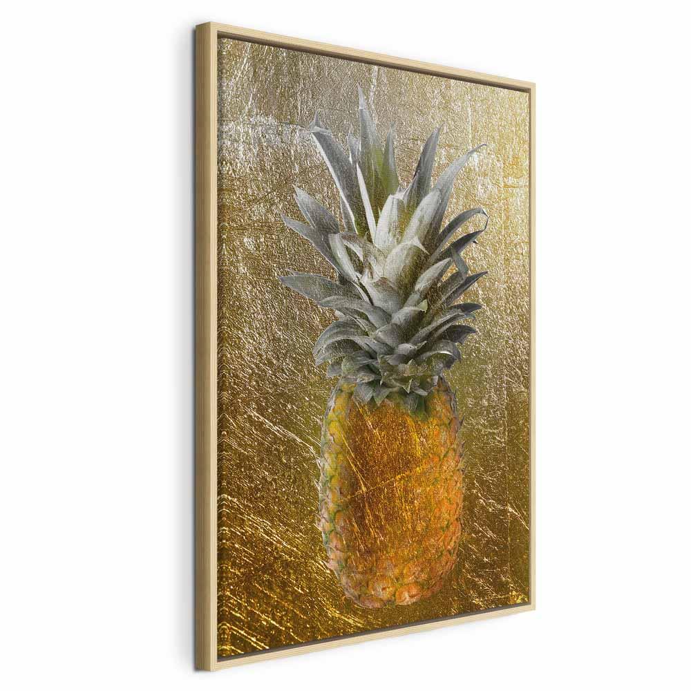 Lærredsbillede Forbidden Fruit - 1 del, lodret vægdekoration - 80 x 120 cm - I en naturlig træramme
