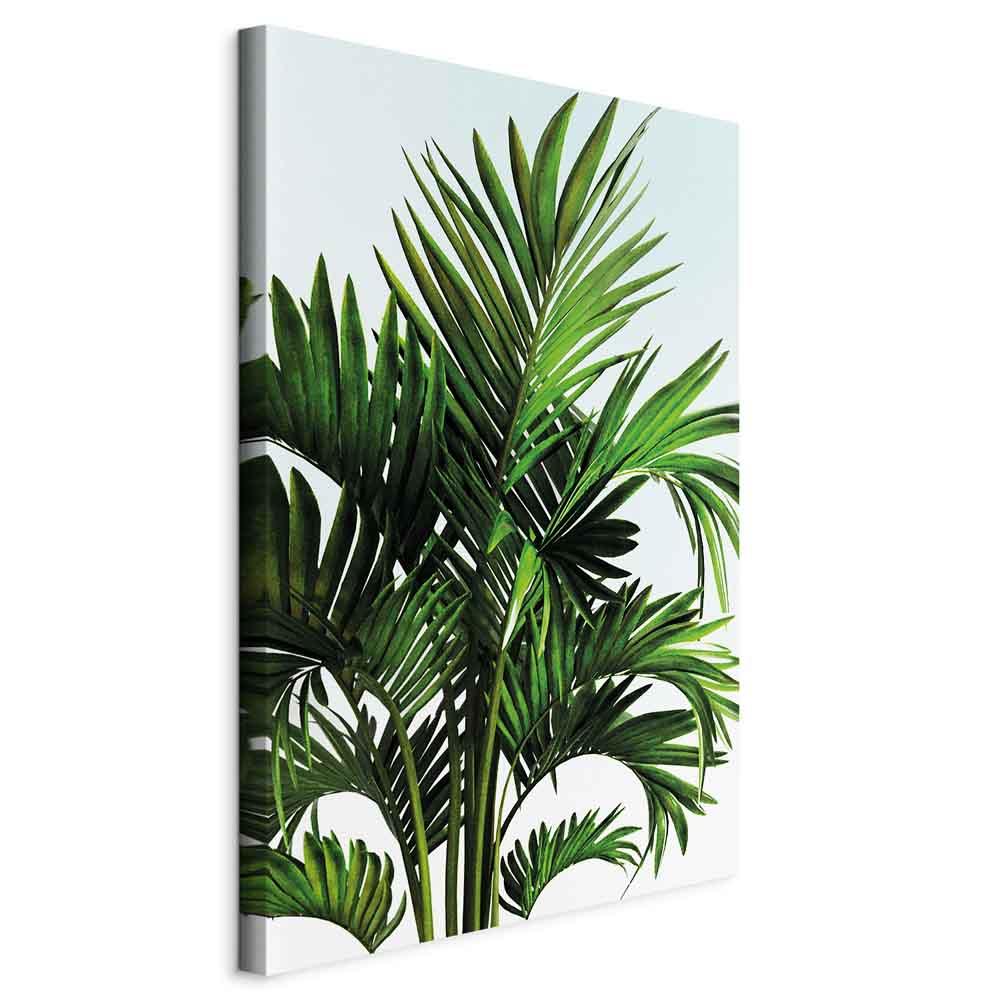 Lærredsbillede - Ferie i Tunesien 1-delt lodret med palmeblade - 40 x 60 cm - På italiensk lærred