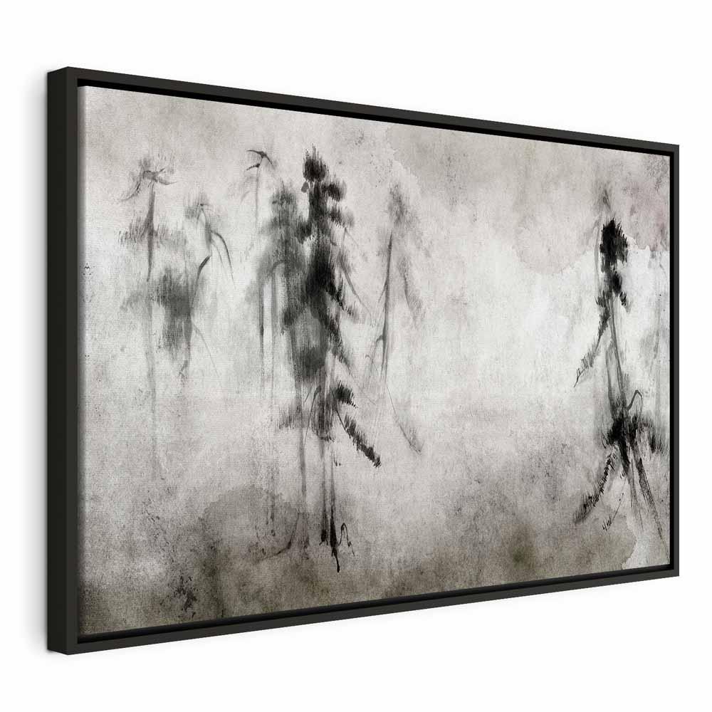 Lærredsbillede - Naturets mystiske takt (1 del) - bredt format - 60 x 40 cm - I en sort træramme