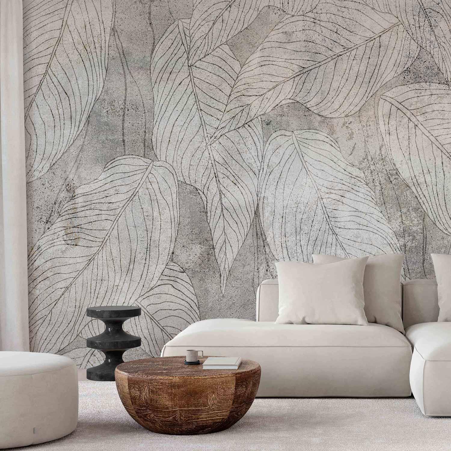 Fototapet med bladmotiv - Shadow Full of Sough - 400 x 280 cm - Standard