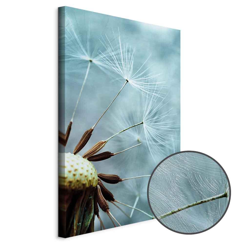 Billede på lærred - Elevation of Space, lodret 1-delt vægdekoration med mælkebøttemotiv - 60 x 90 cm - Premium Print
