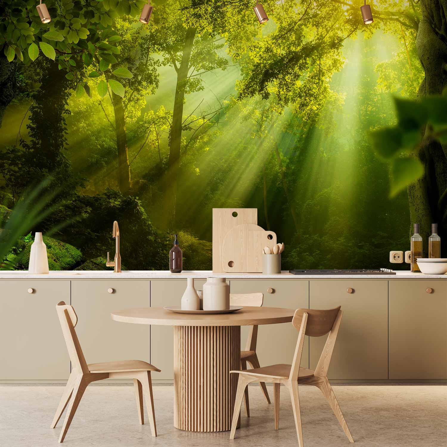Fototapet Hemmelig Skov - 400 x 280 cm - Vandtæt
