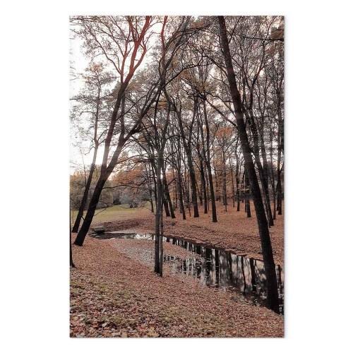 Lærredsbillede Autumn Walk - lodret