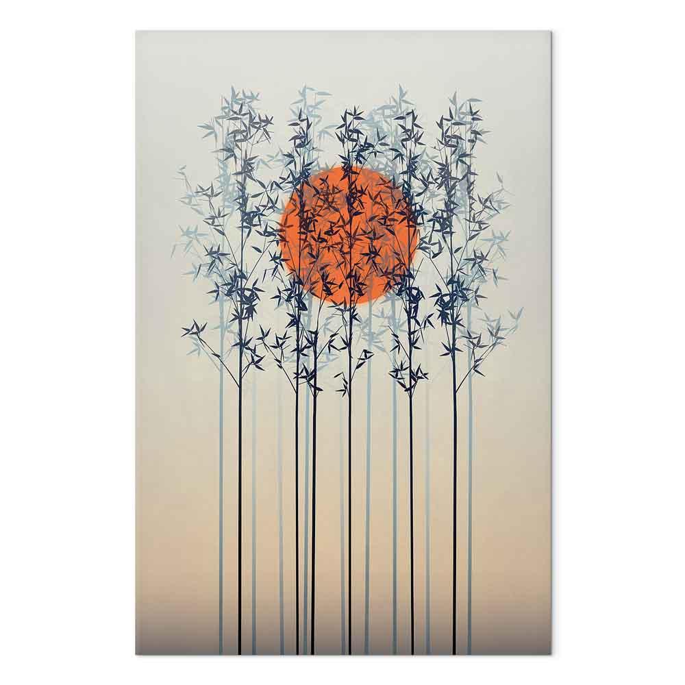 Billede på lærred - Ensom Skumring lodret - 60 x 90 cm - Akustisk
