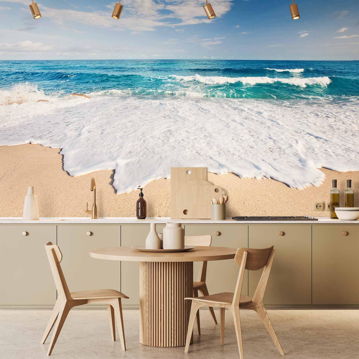 Fototapet Ved Havet - Strandlandskab til Væg - 400 x 280 cm - Vandtæt