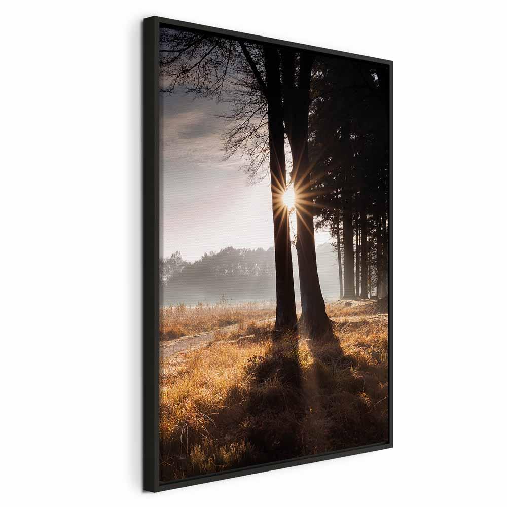 Lærredsbillede We Are a Ray 1-delt lodret landskab - 60 x 90 cm - I en sort træramme