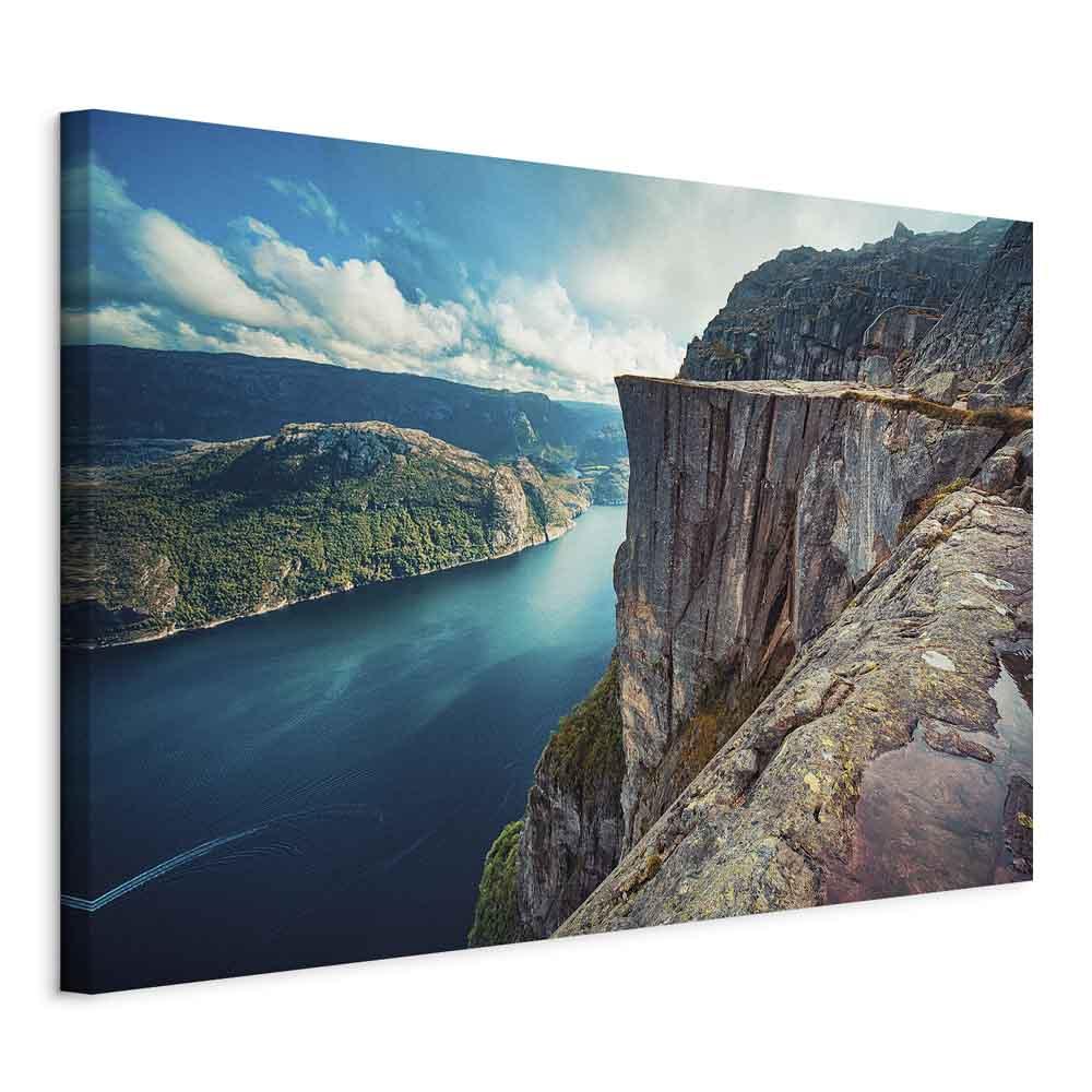 Lærredsbillede Rock City - 1-delt lodret vægbillede med landskabsmotiv - 60 x 40 cm - Standard