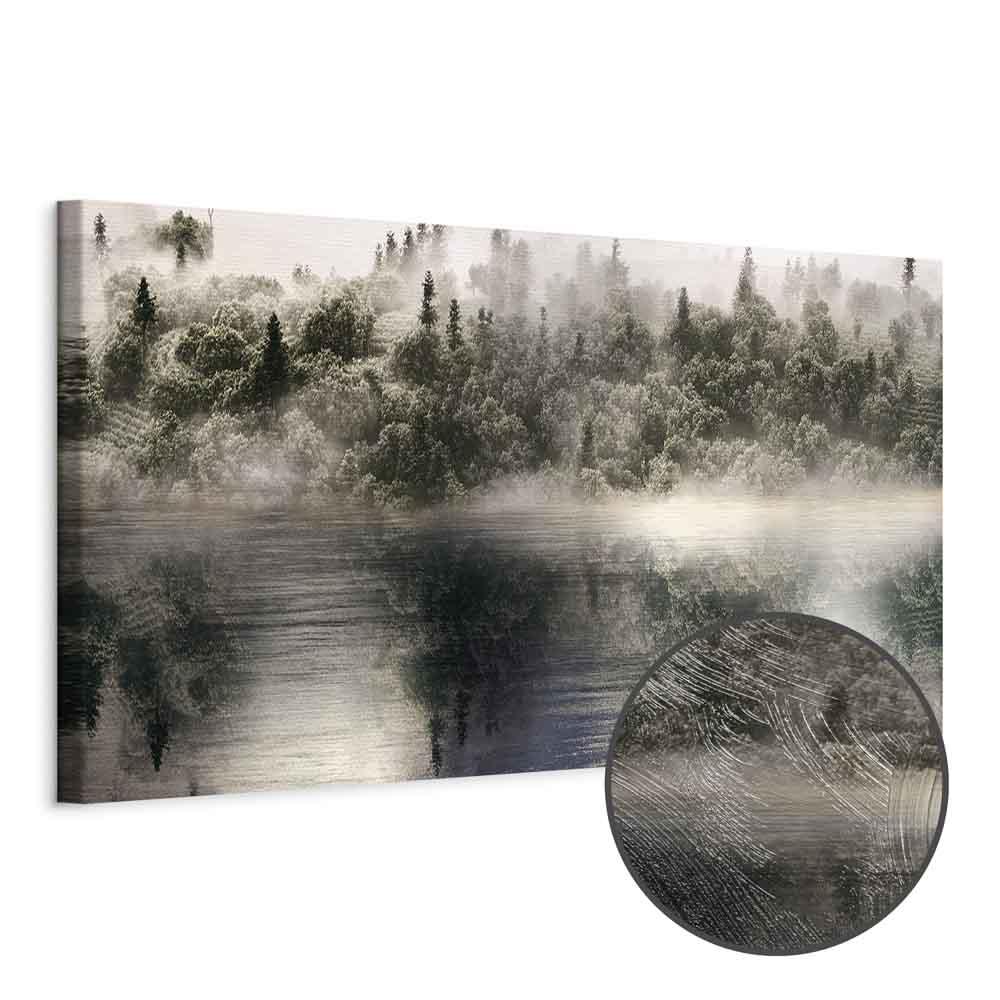 Landskabsbillede på lærred - Guds nærvær, smalt vægbillede i 1 del - 150 x 50 cm - Premium Print
