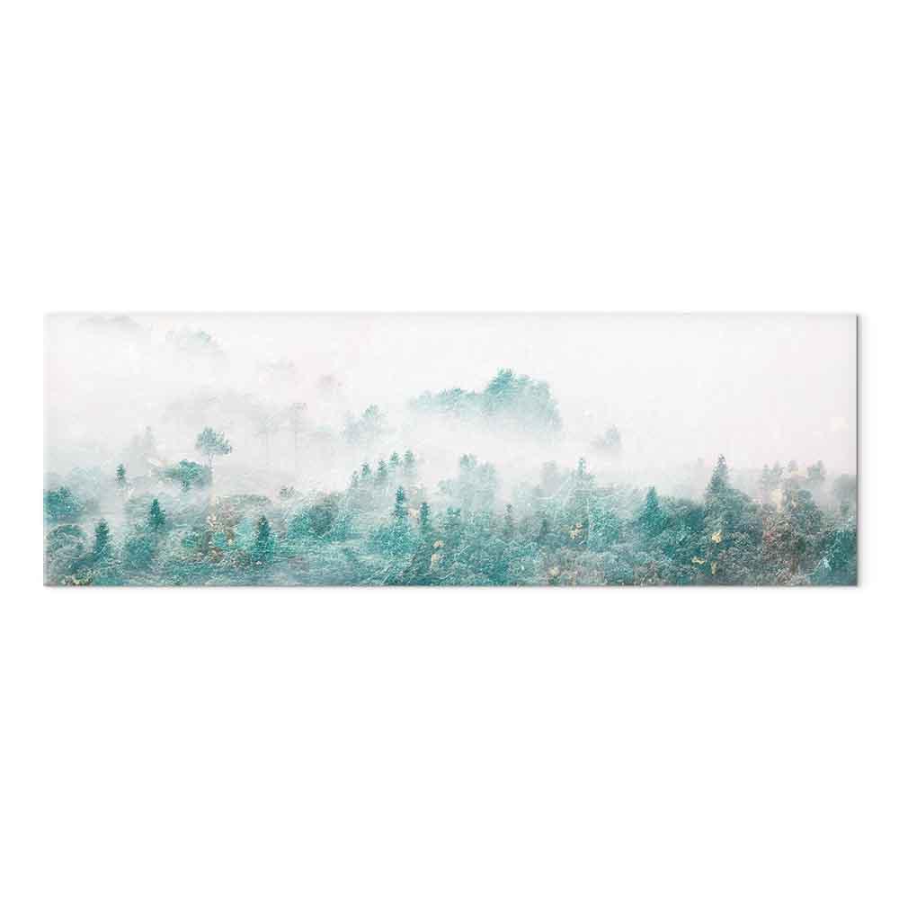 Landskabsbillede på lærred Turquoise Valley - 1 del, smalt format, flere størrelser og varianter - 120 x 40 cm - På italiensk lærred