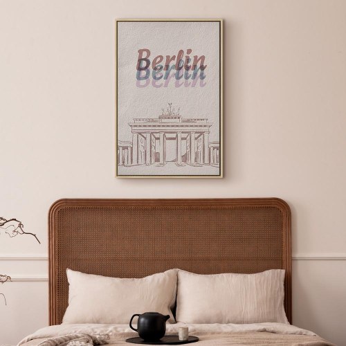 Lærredsbillede Berlin i akvarel - lodret
