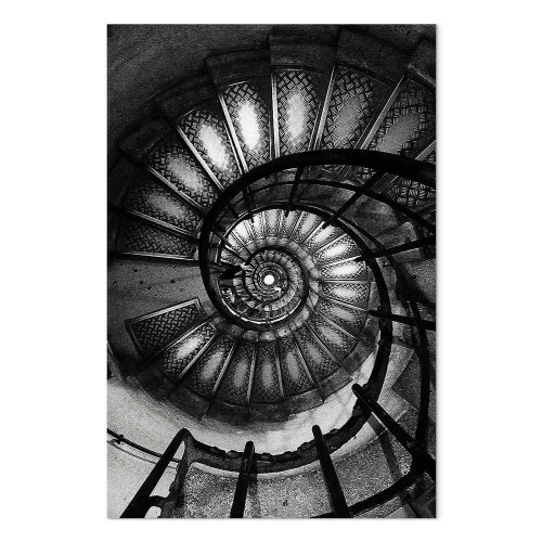 Lærredsbillede Dizziness lodret - spiraltrappe