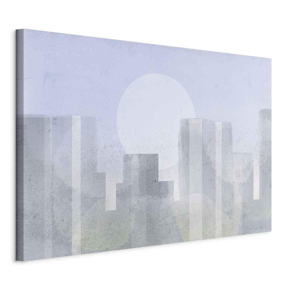 Billede på lærred - Modern City 1 del bredformat, første variant - 60 x 40 cm - På italiensk lærred