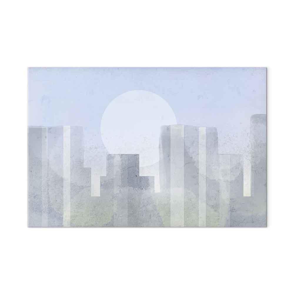 Billede på lærred - Modern City 1 del bredformat, første variant - 60 x 40 cm - Akustisk