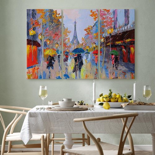 Lærredsbillede Rainy Paris