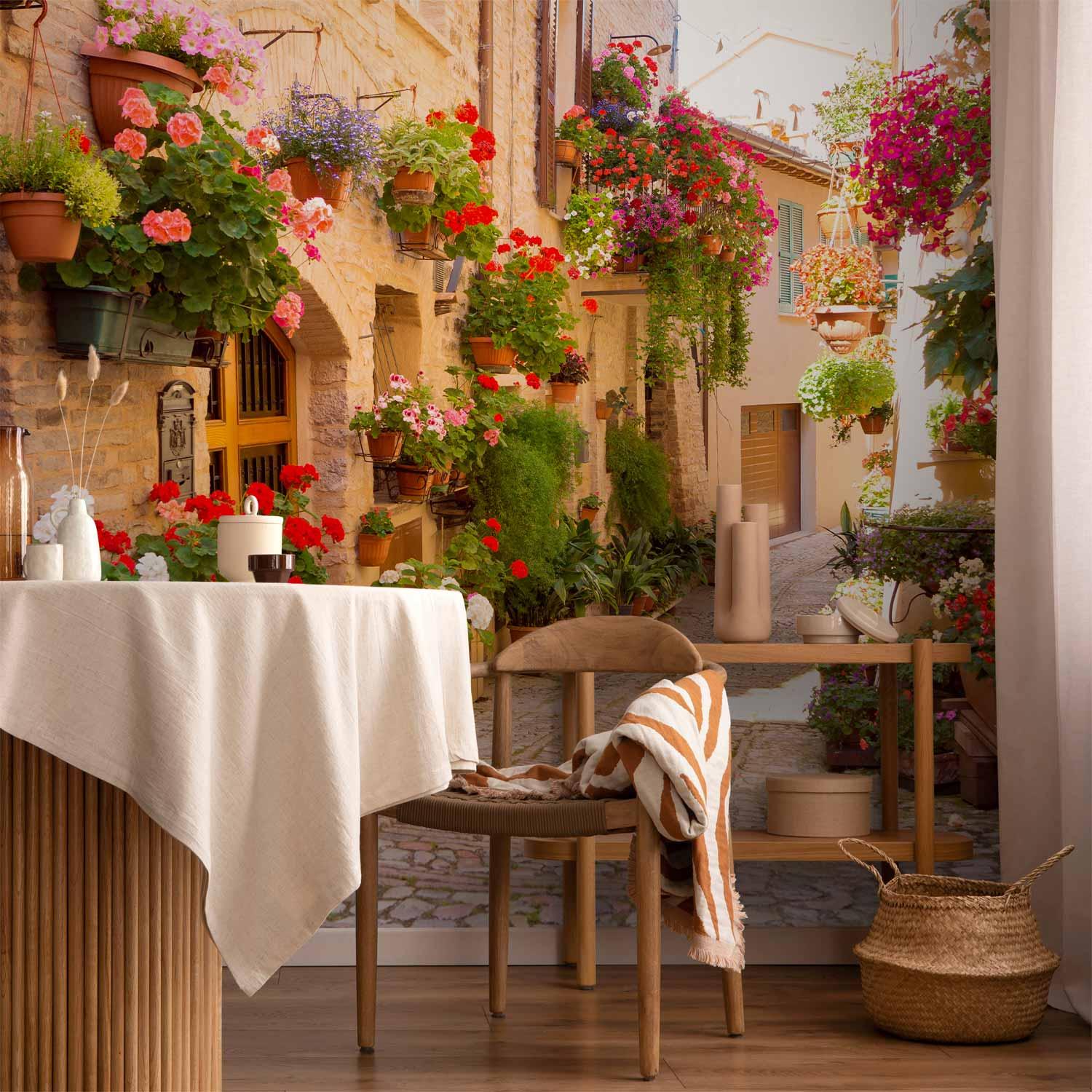 Fototapet - Gyden i Spello, Italien - 400 x 280 cm - Vandtæt